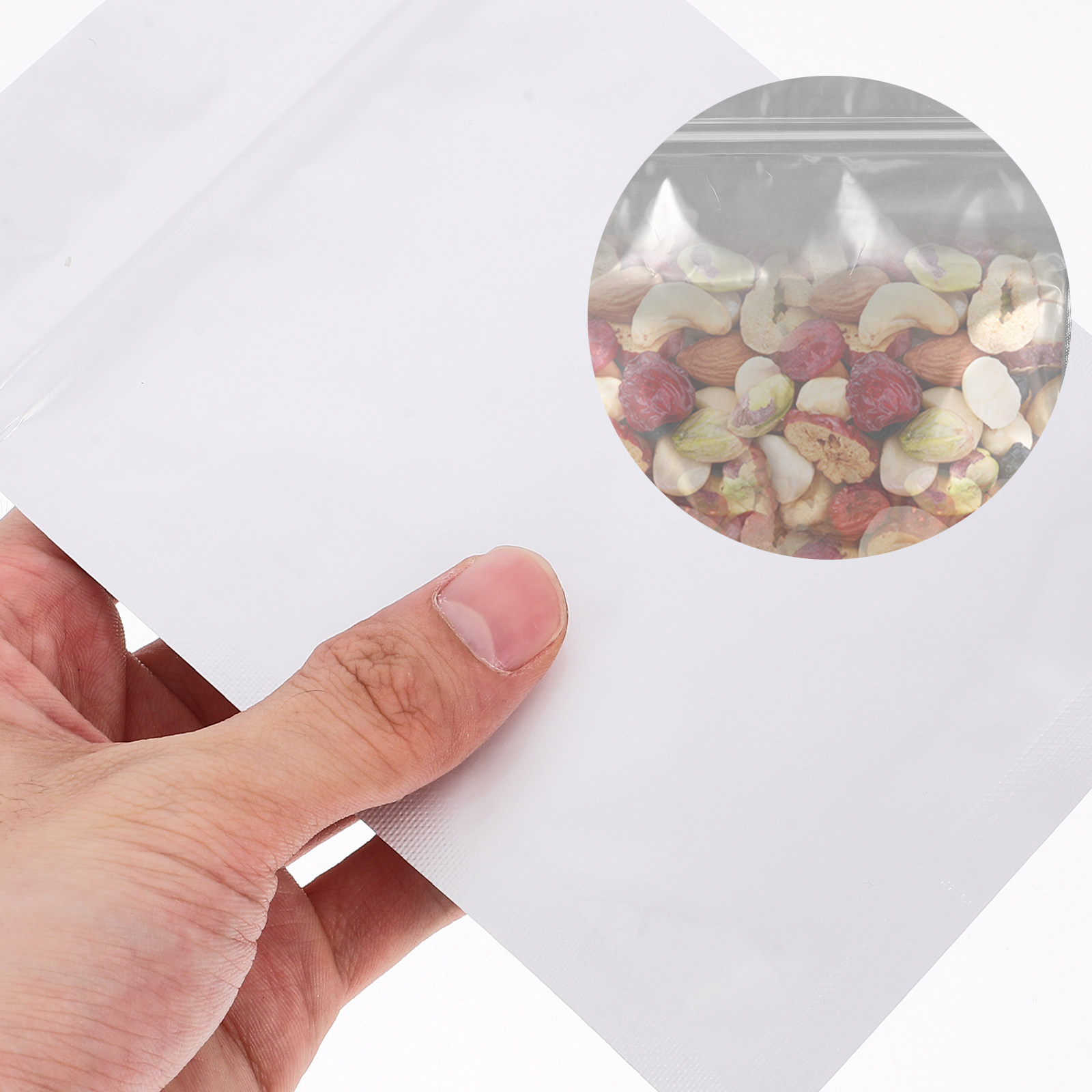 Food Snacks In Usa - 50枚入り 密閉性のある再封可能な袋 食品保存用ポーチ スナック、ジュエリー、小物の包装用 再封可能な包装袋