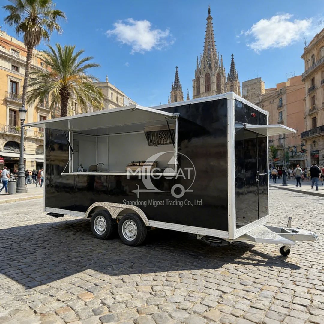 Food Snacks To Sell - 商業用移動式フードカート 多機能スナックトラック ファーストフード車両 ステンレス製キッチン設備 食品販売用