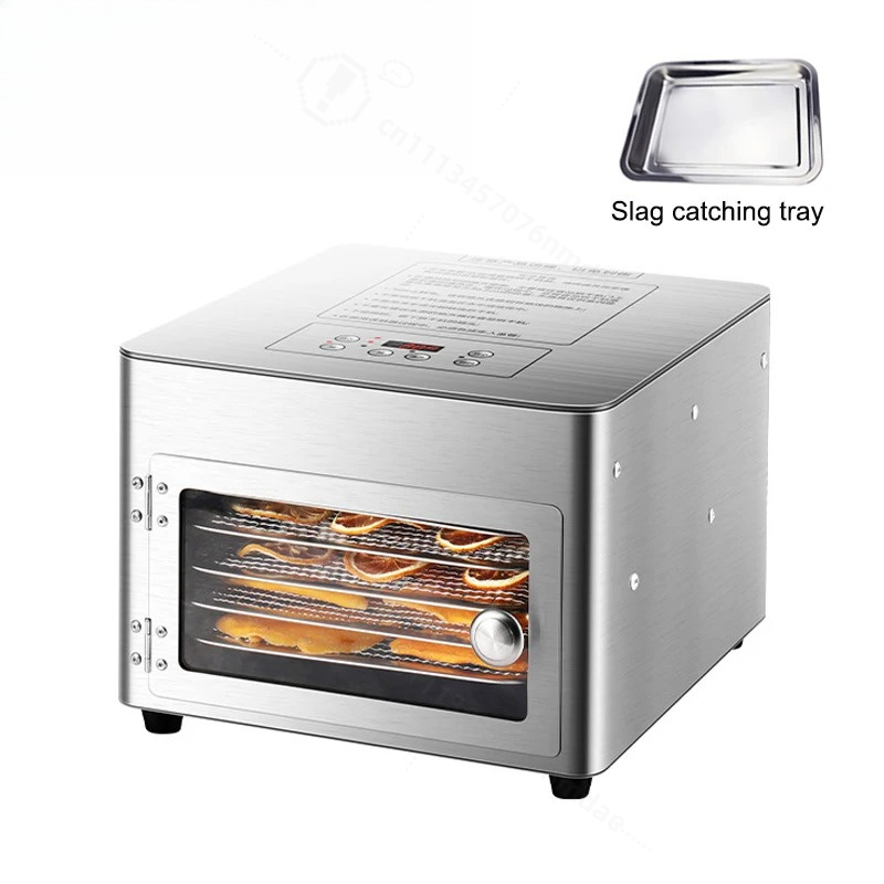 Food Dehydrator Snacks - サーモスタット式果物乾燥装置ステンレス鋼5層食品乾燥機スナックドライヤーハーブ乾燥機温度調節可能EU
