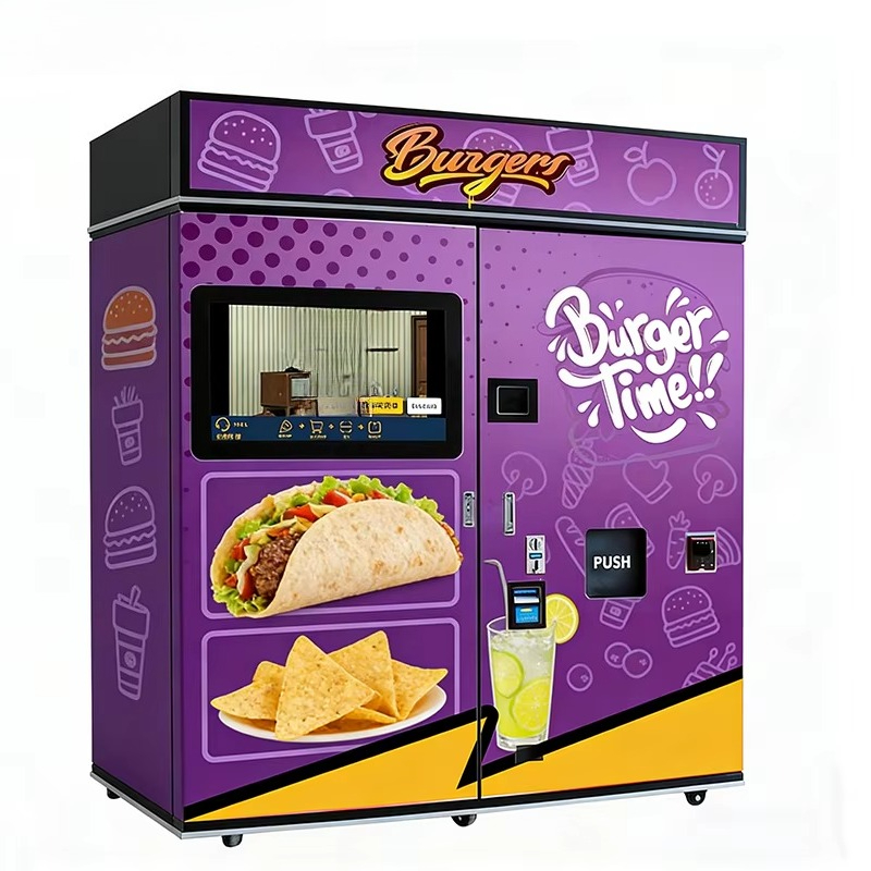 Fast Food With Snacks - カスタマイズ可能なファストフード自動販売機、電子レンジ、SDK、朝食、昼食、深夜のおやつ用ハンバーガー