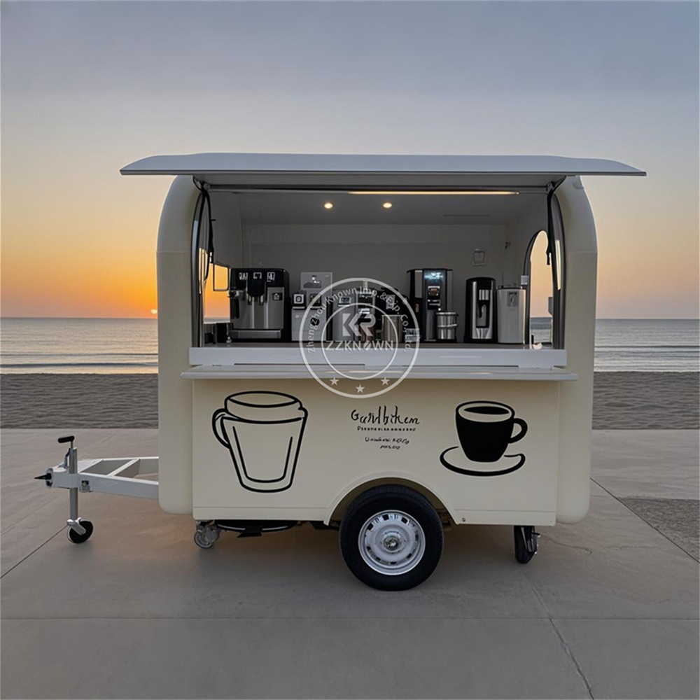 Fast Food With Snacks - 高品質欧州基準ストリートモバイルファーストフードトレーラー、キッチン完備の屋台ファーストフードトラック