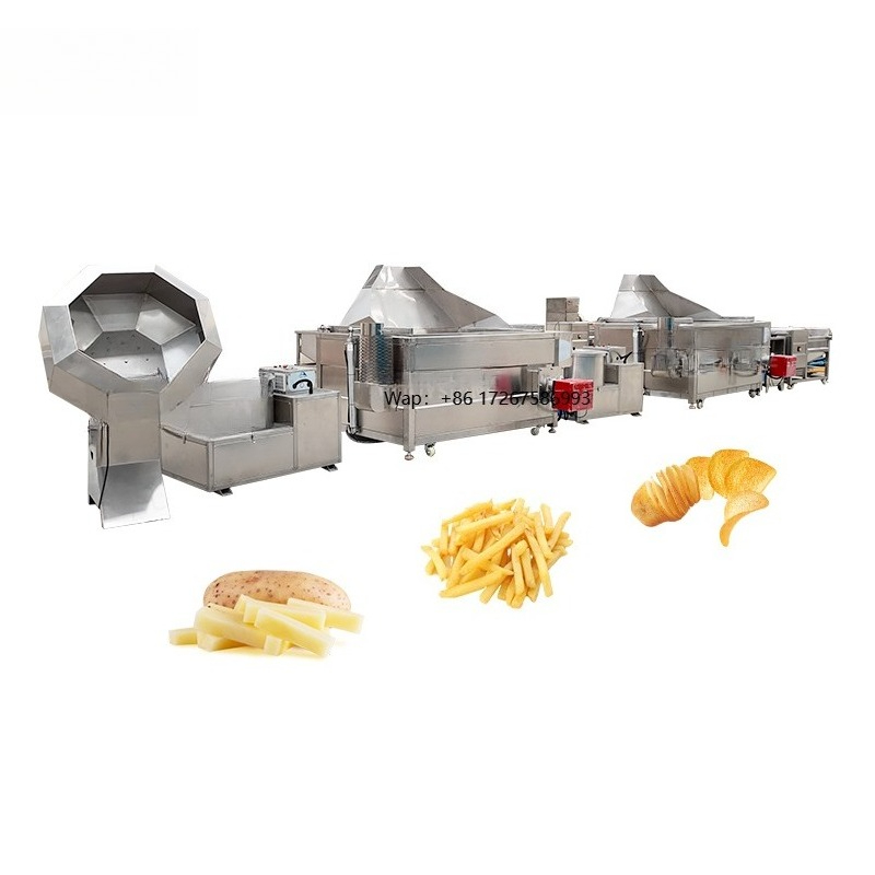 Food Snacks Online - ジョイシャイン 30～50kg/h 半自動 レイズポテトチップスフライヤー 食品加工スナックマシン フルーツ生産ライン