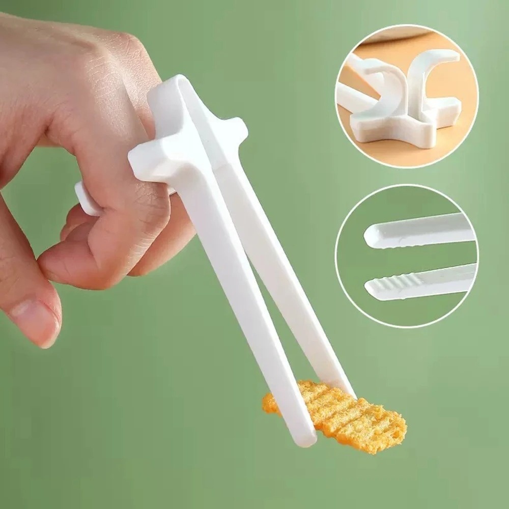 Food Snacks To Eat - 1PC プラスチック製フィンガースナック箸 ハンズフリーフードクリップ ゲーマー向け食事用補助ツール ゲーム中にスナックを食べるためのフィンガーツール