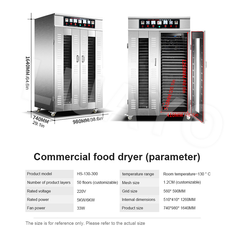 Food Dehydrator Snacks - 40層野菜・ペット用スナック乾燥機 ステンレス製食品乾燥機