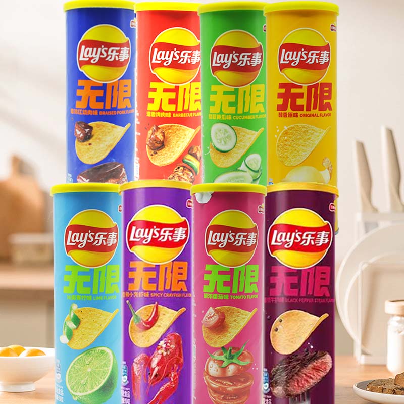 Food Snacks To Eat - レイズ ポテトチップス 3.18オンス(90g)*3本 レジャー、テレビ鑑賞、食欲満足、オフィスでのおやつに