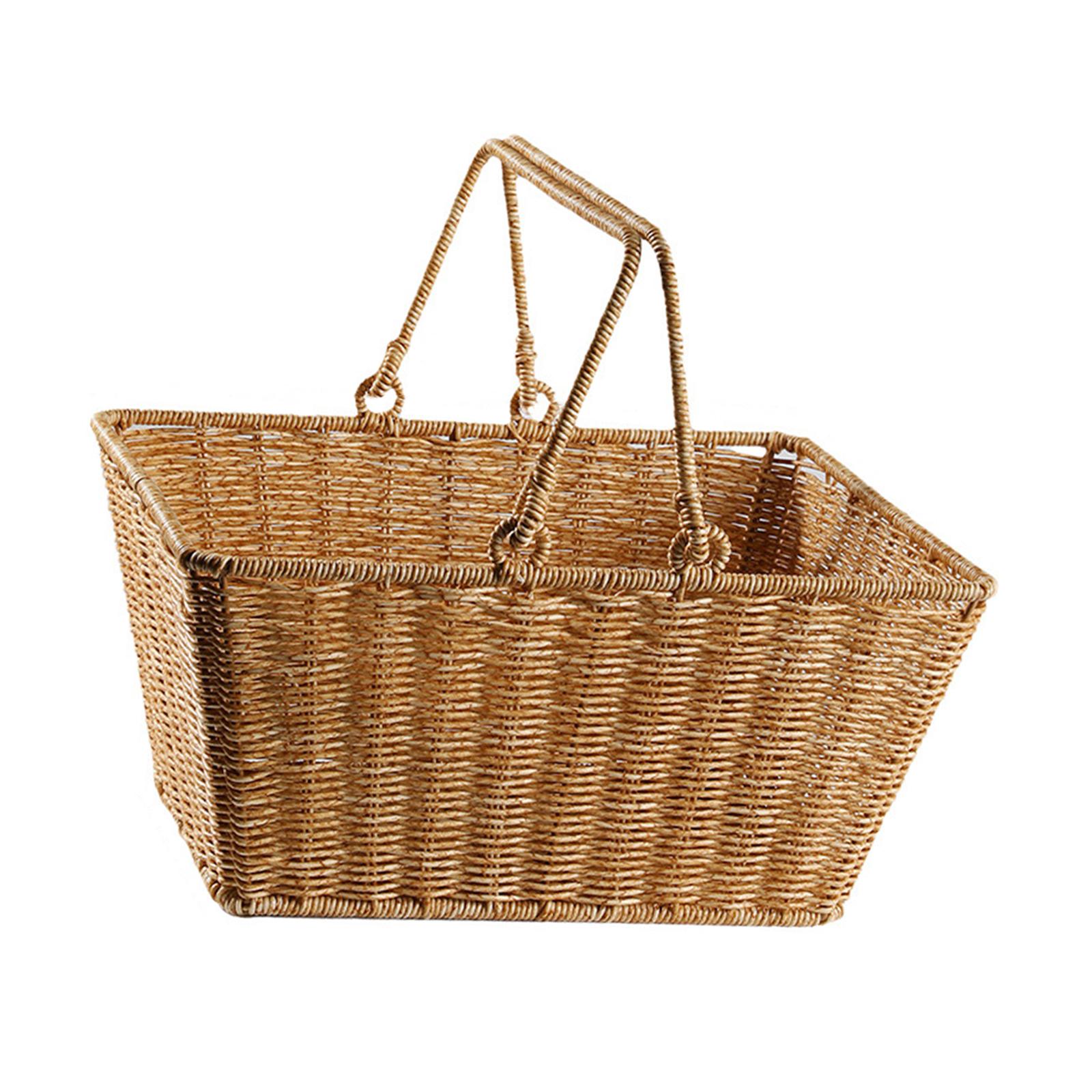 ピクニック収納バスケット ハンドル付きトートギフト用 丈夫な - Snacks Food Gift Baskets のレビューと価格