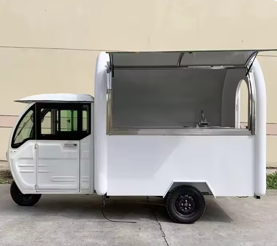 カスタマイズ可能なフル装備ステンレス製移動式キッチンフードト - Fast Food With Snacks のレビューと価格