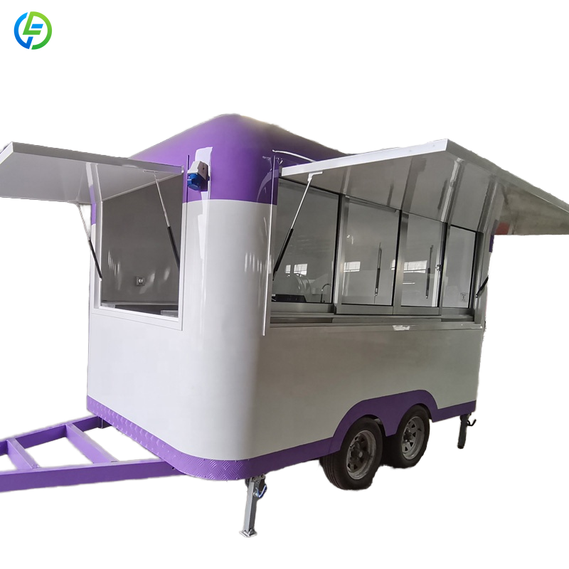 カスタマイズ可能なフル装備ステンレス製移動式キッチンフードト - Fast Food With Snacks のレビューと価格