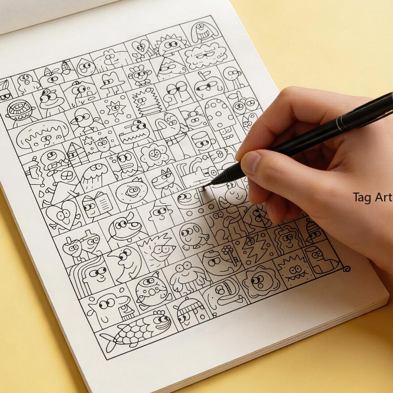 不安解消ハンド絵本、コピー線画アルバム、恐竜/モンスター/食 - Food Snacks Coloring Book のレビューと価格