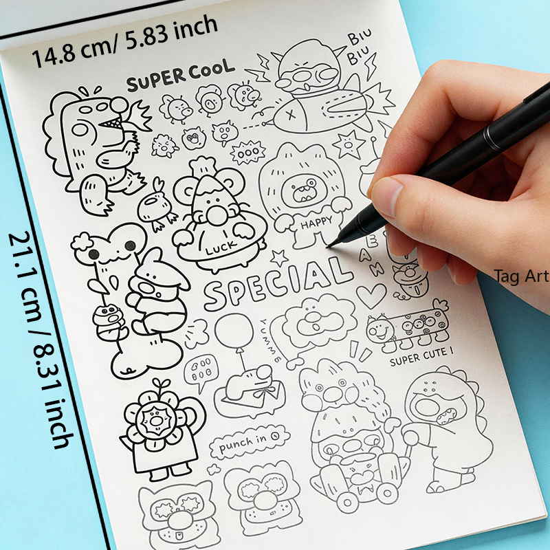 不安解消ハンド絵本、コピー線画アルバム、恐竜/モンスター/食 - Food Snacks Coloring Book のレビューと価格