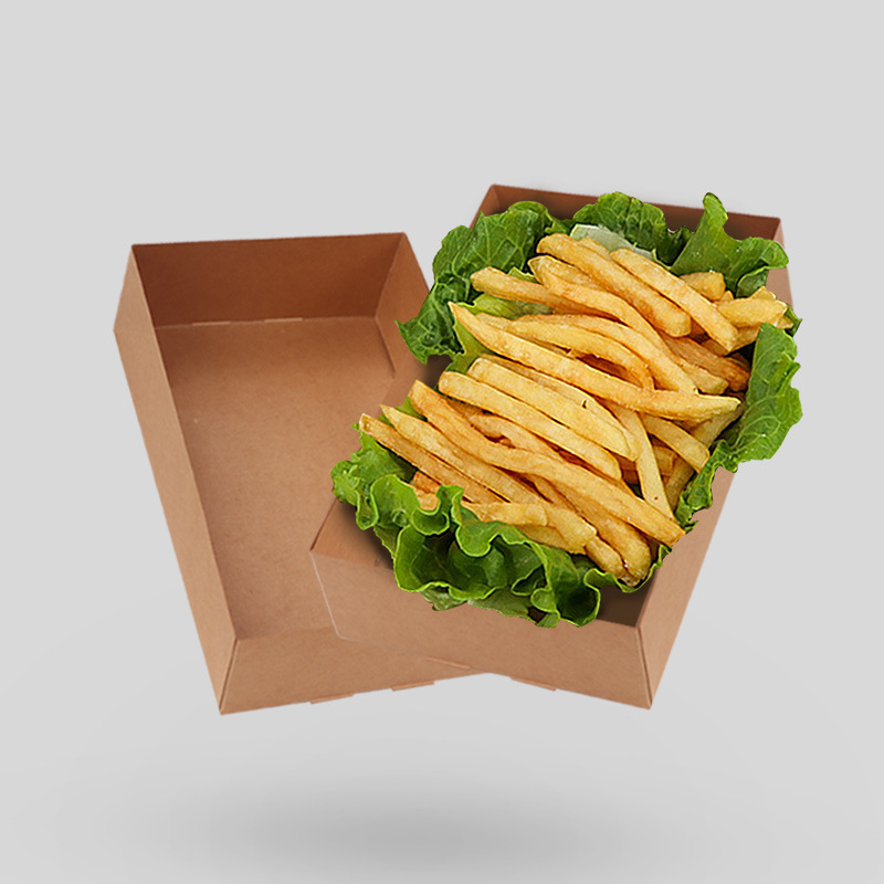 20/50個のクラフト紙フードトレイ、4コーナーポップアップ - Fast Food With Snacks のレビューと価格