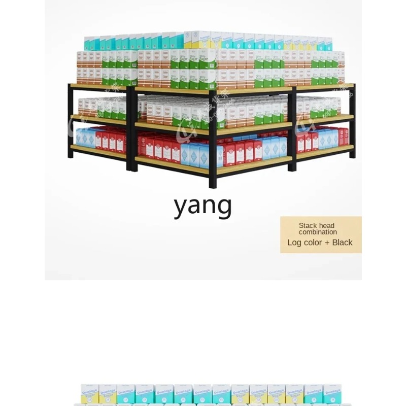 LH ディスプレイスタンド ディスプレイラック 牛乳 調理油 - Food Grocery Snacks のレビューと価格