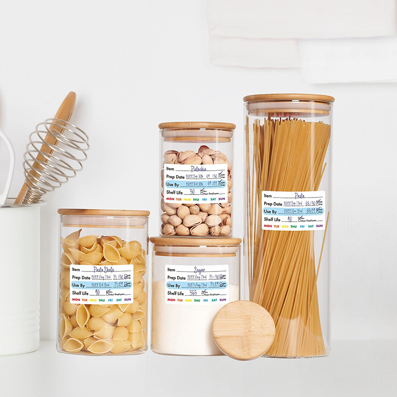 300 ピース/ロールキッチン日付食品ステッカーラベル文具ス - Food Snacks Label のレビューと価格