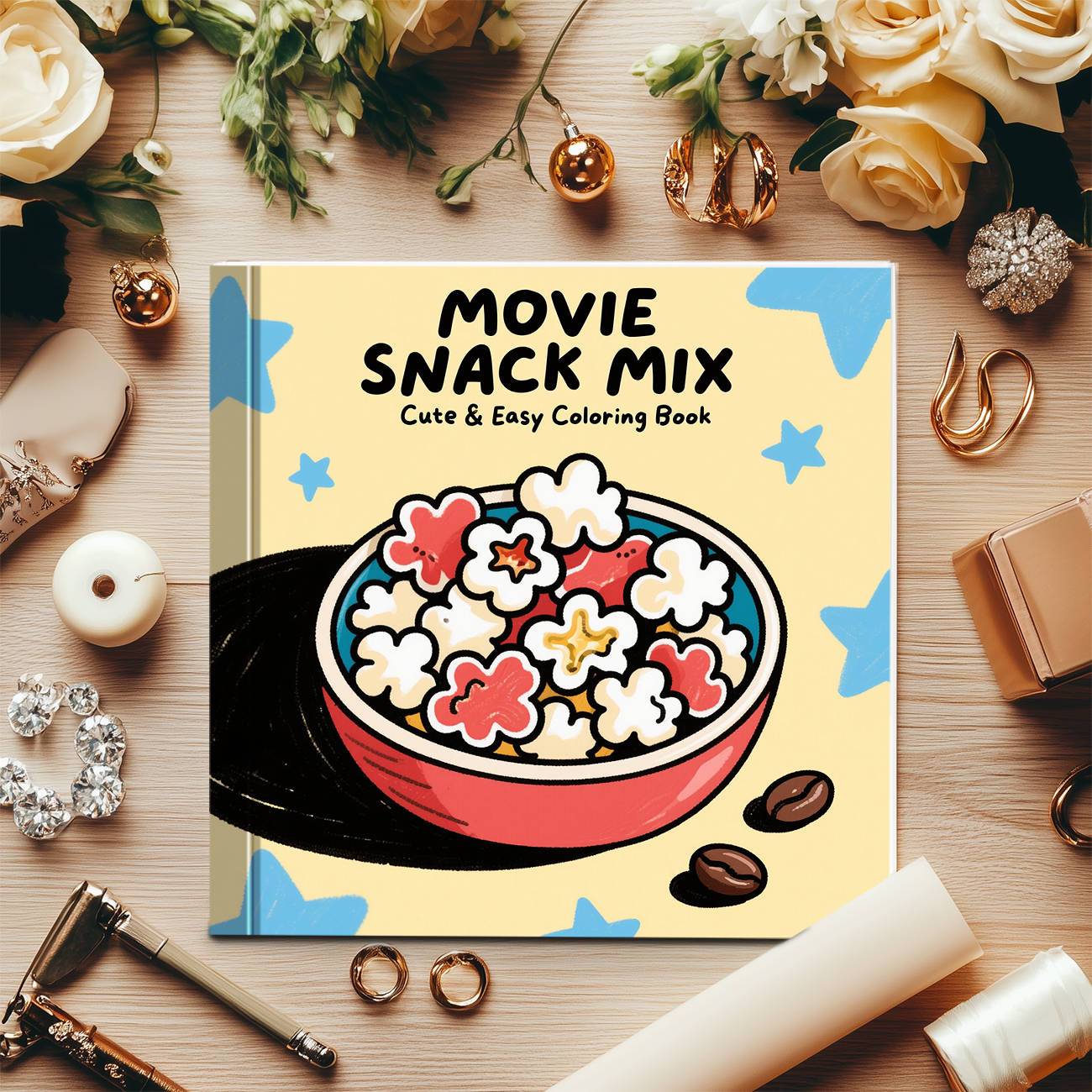 映画スナックミックス ポップコーンボウル シネマスナック シ - Food Snacks Coloring Book のレビューと価格
