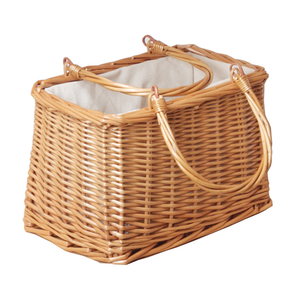 1 個籐収納バスケットポータブル織物オーガナイザードライフー - Snacks Food Gift Baskets のレビューと価格
