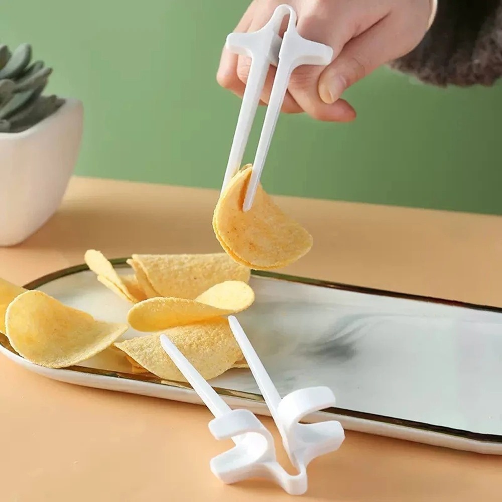 1PC プラスチック製フィンガースナック箸 ハンズフリーフー - Food Snacks To Eat のレビューと価格